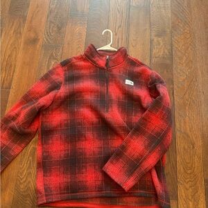 The North Face Red and Black Plaid Jacket